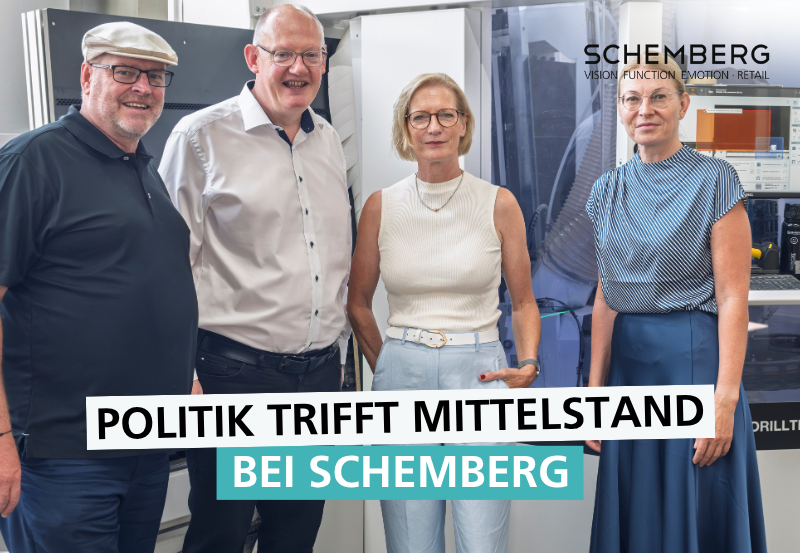 Grafisches Motiv zur Veranstaltung Politik trifft Mittelstand bei SCHEMBERG mit mehreren Teilnehmenden