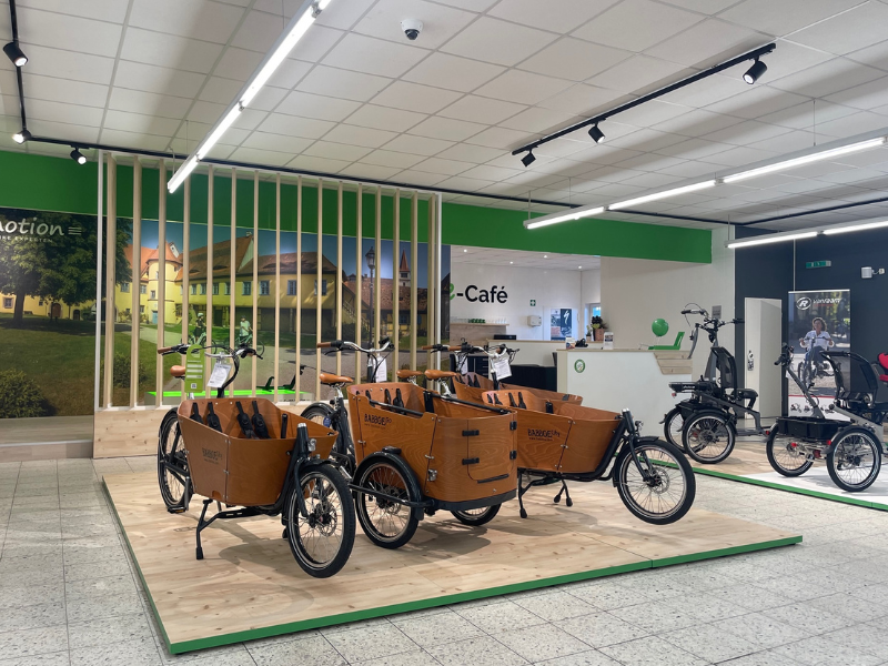 Markenkonformer Fahrrad Ladenbau für e-motion e-Bike in Adelsdorf